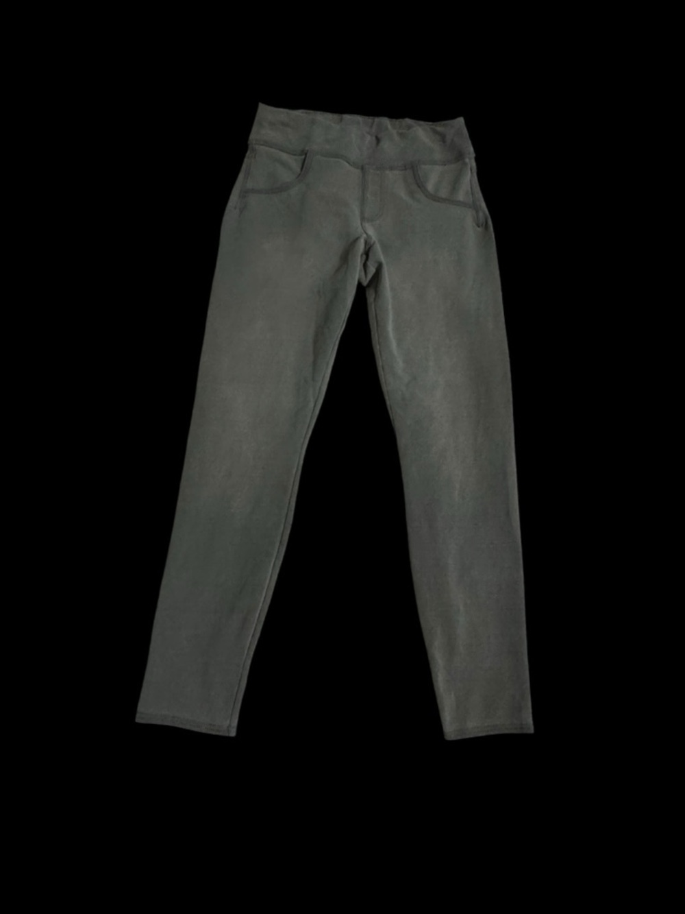 HUE charcoal gray pants M